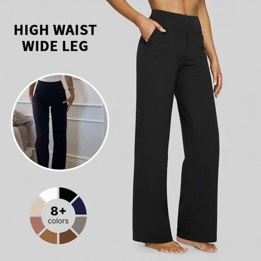🔥Hot Sale 50% Off🔥Women's High Waist Stretch Casual Yoga Wide Leg Pants