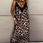 ⏳ Limited time 50% OFF💥Women's V-neck Suspender Printed Hollow Casual Dress